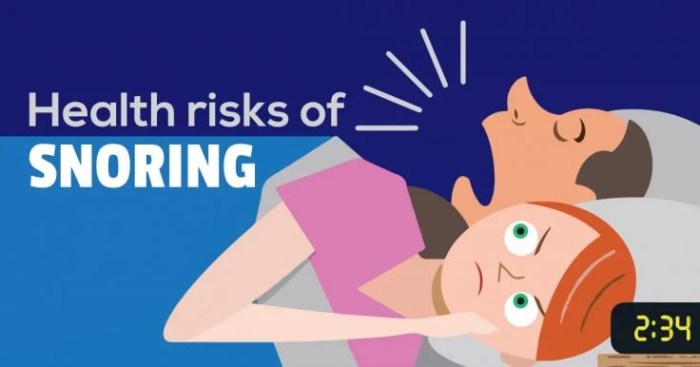 Snoring risks health fitneass numbers behind